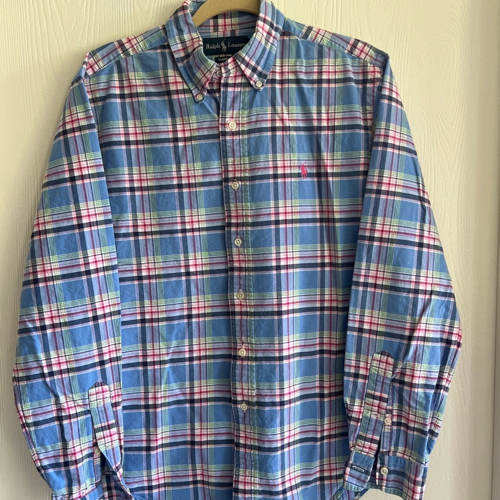 Ralph Lauren Men's Multicolor Plaid Button-Down Shirt